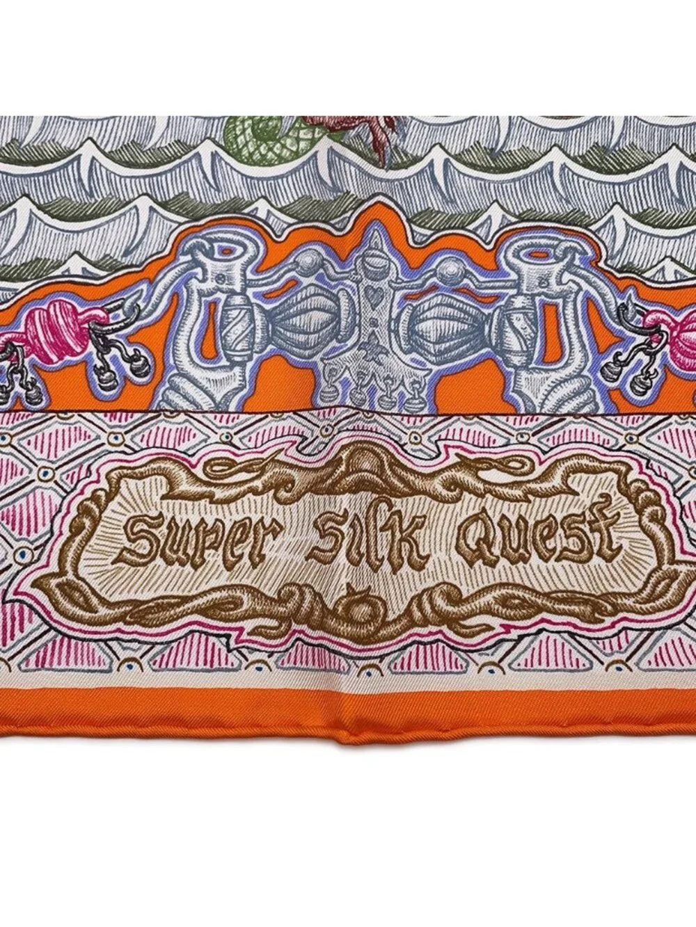 Hermes Scarf Carre 90 Super Silk Quest